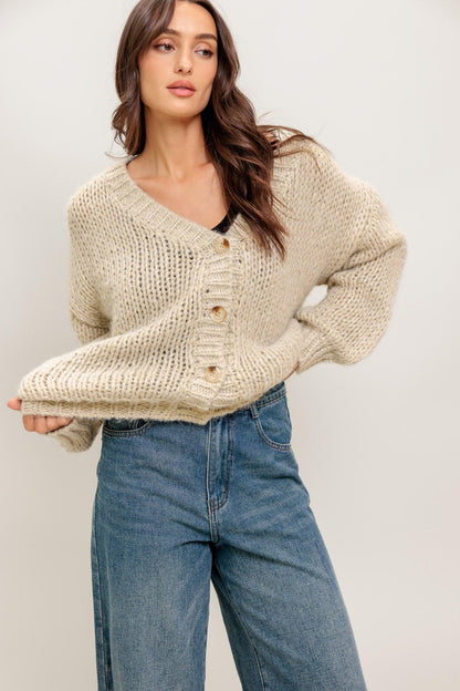 Weekend Warmth Knit Sweater Cardigan
