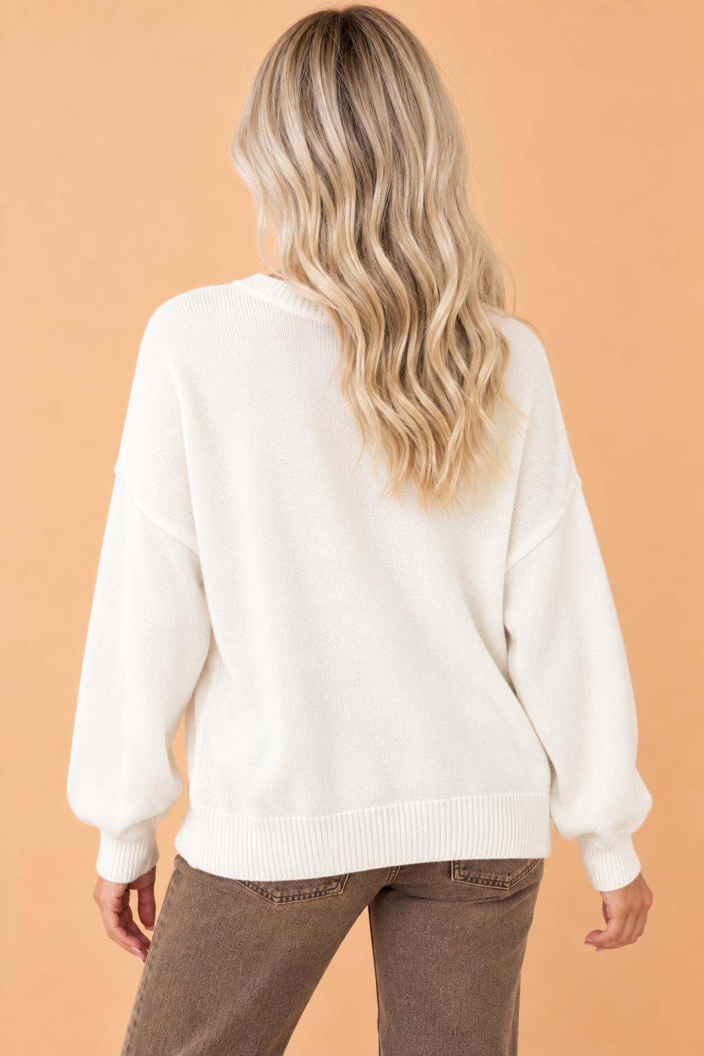Dog Graphic Print Drop Shoulder Sweater