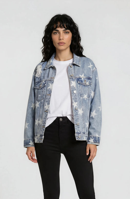 Washed Star Denim Jacket