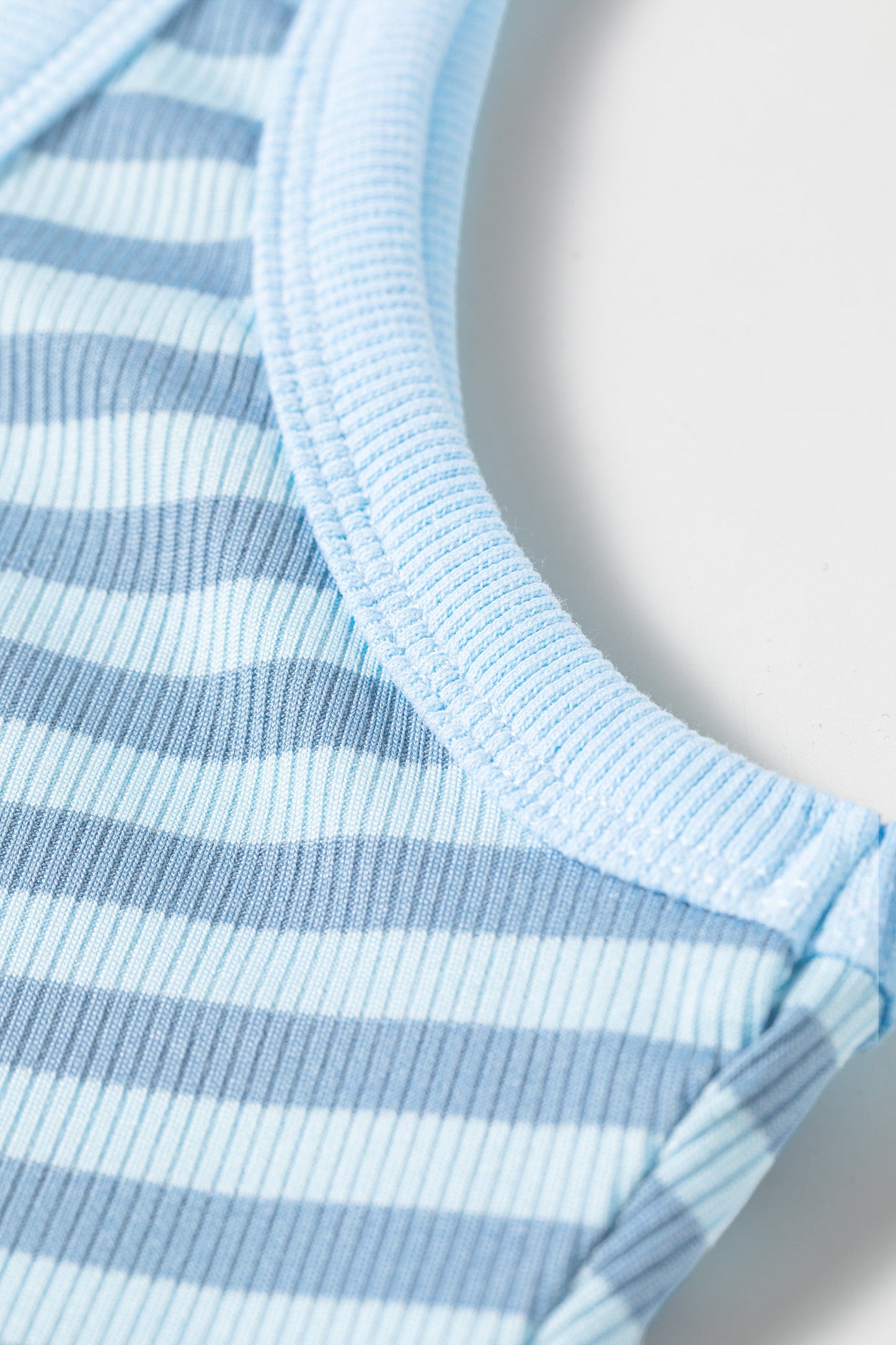 Stripe Ribbed Knit Tank Top