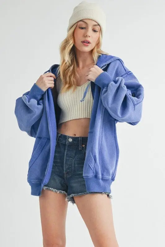 Aemi + Co Fiori Hoodie Jacket oversized hoodie Aemi + Co 