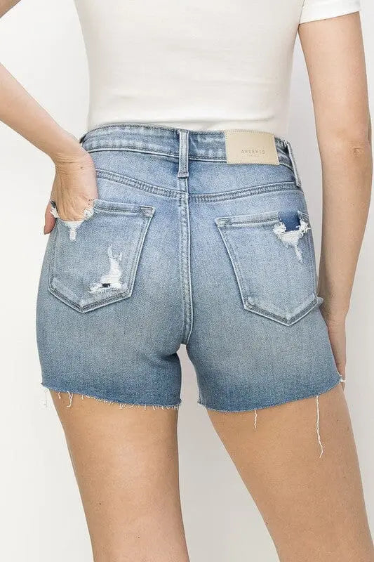 America Star Rhinestone High Rise Shorts rhinestone star shorts Artemis Vintage 