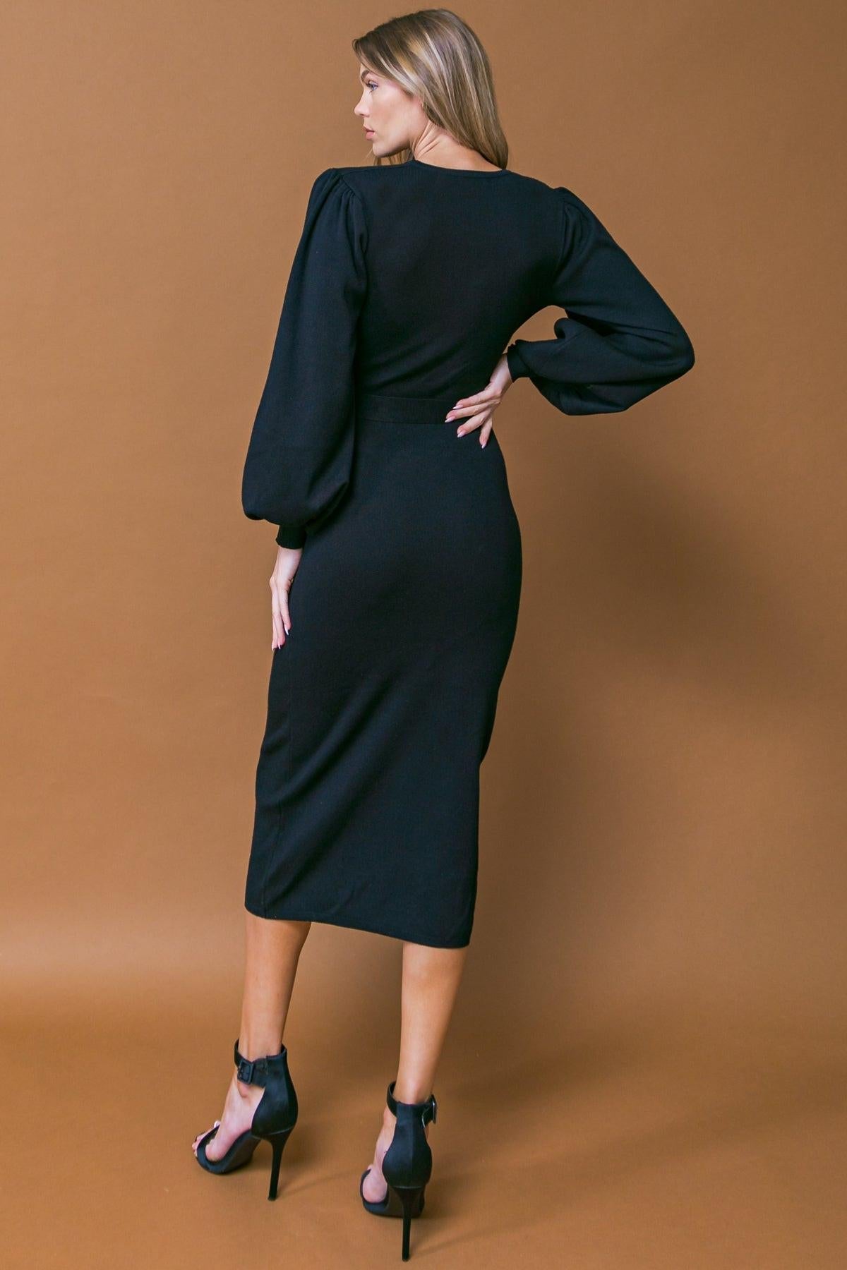 Flying Tomato Adorable  Ide Sweater Midi Dress