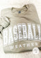 Baseball Weather Puff Print Sweatshirt Baseball weather sweatshirt Poet Street Boutique Small Beige 