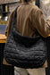Beige Quilted Zipper Large Jennie Shoulder Bag Poet Street Boutique Black one 