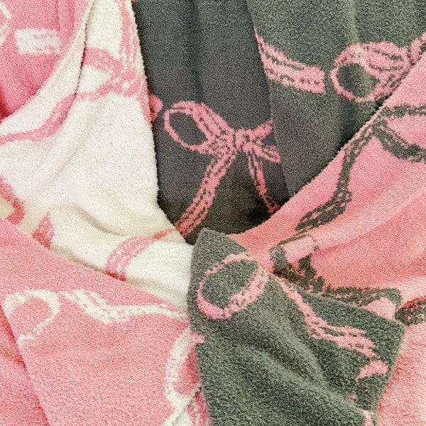 Bow Scalloped Coziest Blanket Ellison and Young 