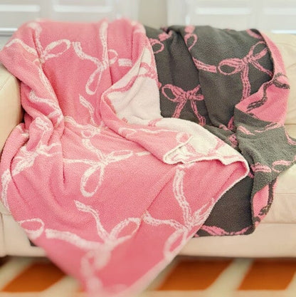 Bow Scalloped Coziest Blanket Ellison and Young 