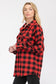 Boyfriend Fit Checker Plaid Flannel Long Sleeve WEIV 