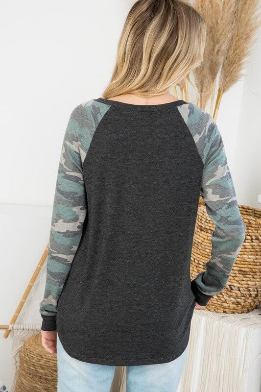 CAMOUFLAGE SOLID MIX SWEATSHIRTS e Luna 