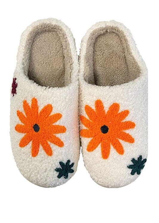 Catch Your Style Spring Slippers spring slippers Poet Street Boutique Cream Retro Daisies 37/38 