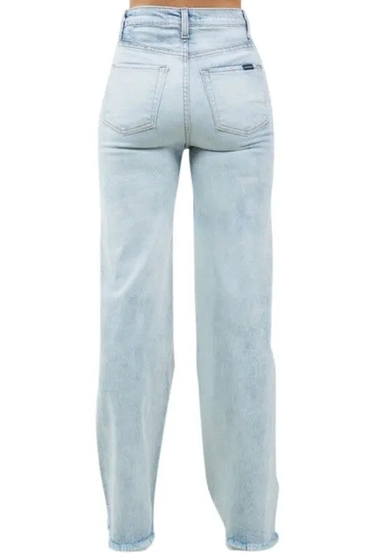 Charlotte Varsity Wide Leg Jean GJG Denim