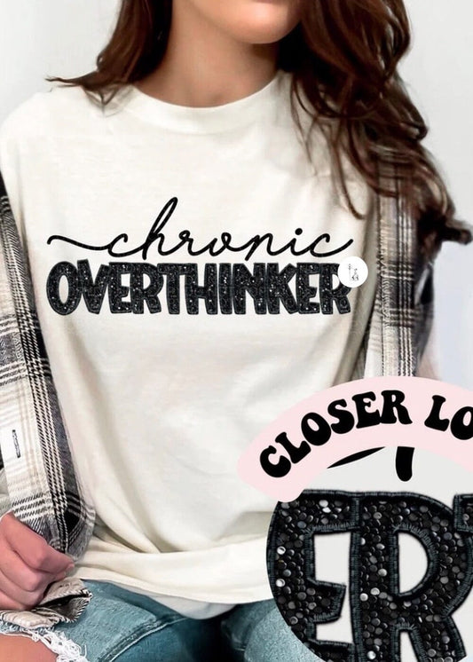 Chronic Over-thinker Comfort Colors Tee graphic t-shirt Poet Street Boutique 