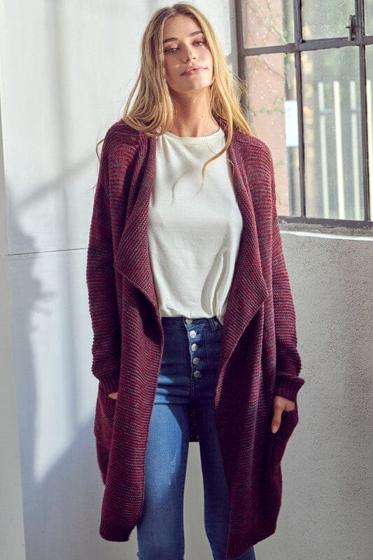 CHUNKY SWEATER KNIT CARDIGAN e Luna 