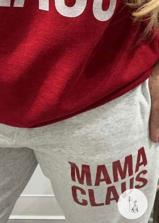 Classic Mama Claus Crew OR Jogger - PREORDER (NOV SHIP) ends 11/4/24 Poet Street Boutique Jogger/S 