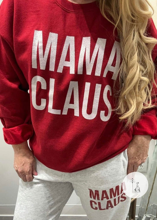 Classic Mama Claus Crew OR Jogger - PREORDER (NOV SHIP) ends 11/4/24 Poet Street Boutique Sweatshirt/S 