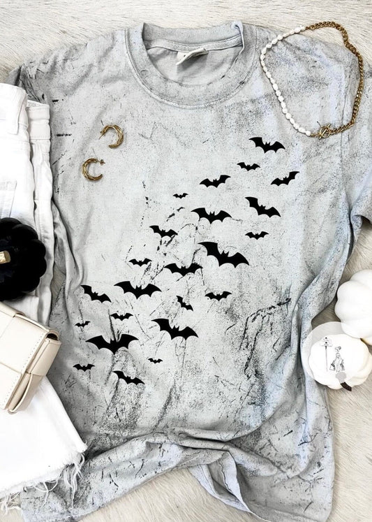 Color Blast Black Bats Graphic Tee graphic tee Poet Street Boutique 