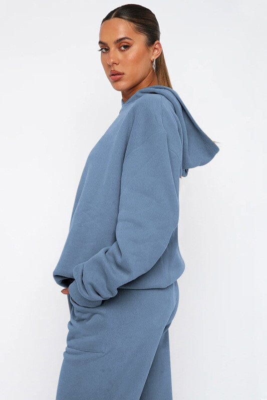 Comfy Two Piece Hoodie And Sweatpant Set Hoodie and sweatpant set Poet Street Boutique 