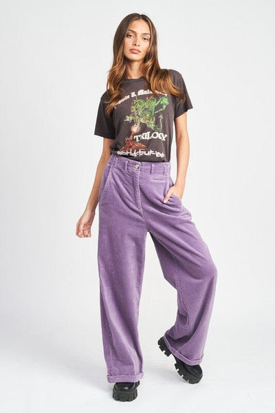 Corduroy Wide Leg Pants