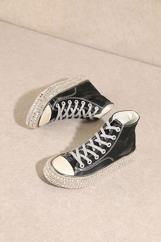 D-Chantel High Top Stud Sneakers high top studded sneaker Let's See Style 