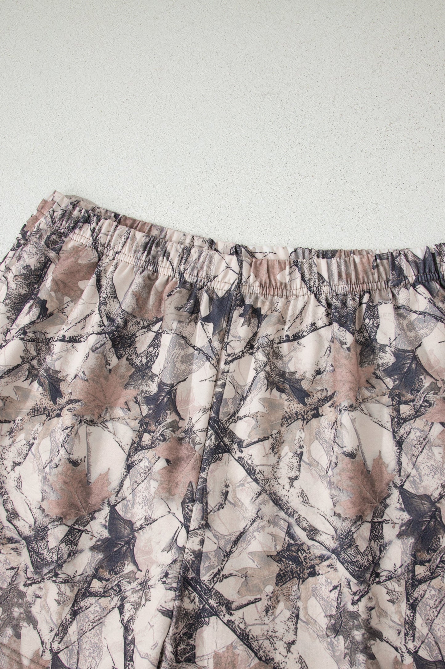 Woodland Camo Long Sleeve Top & Short Set