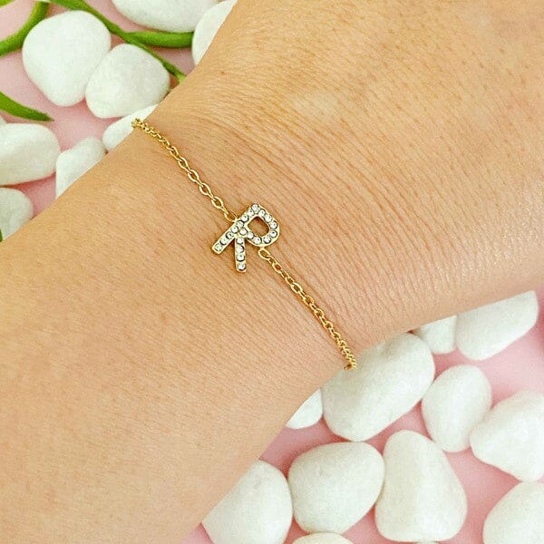 Dainty Sparkle Initial Bracelet Ellison and Young R OS 