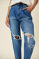 Distressed Slouchy Jean Vibrant M.i.U 