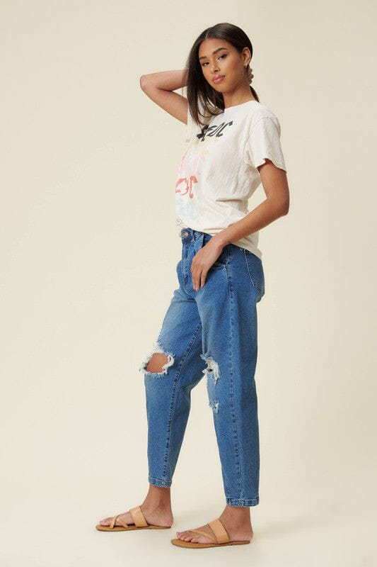 Distressed Slouchy Jean Vibrant M.i.U 