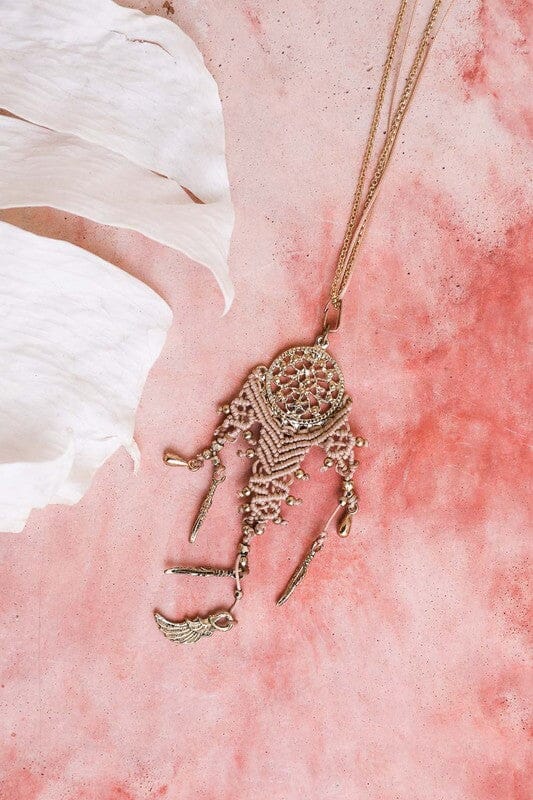 Dream Weave Medallion Necklace Leto Accessories 