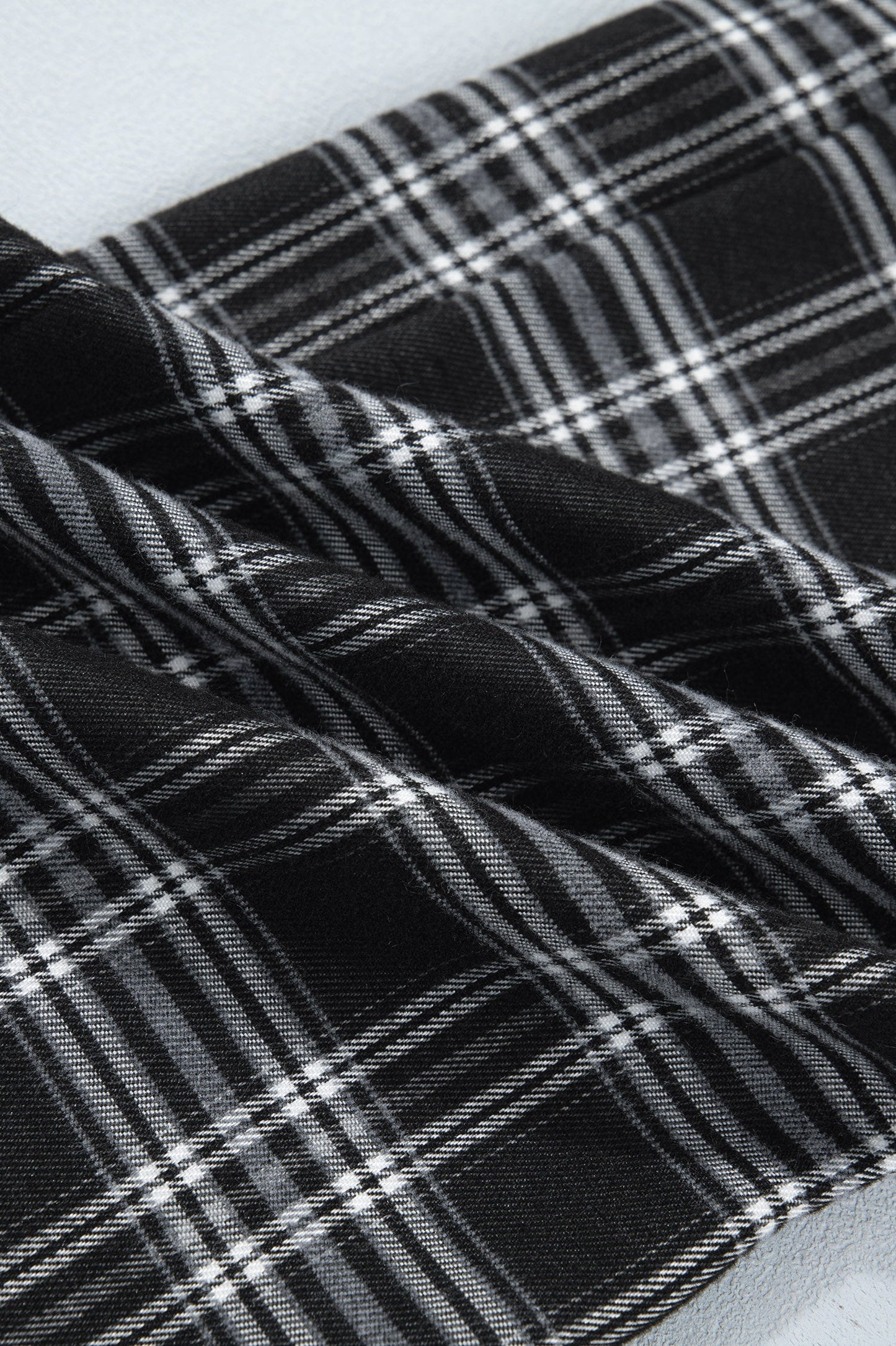 Plaid Frenchy Waist Wide Leg Pants