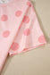 Polka Dot Tee & Drawstring Short Set