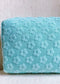 Embossed Daisy Blossom Cosmetic Case Cosmetics bag Poet Street Boutique blue mint OS 