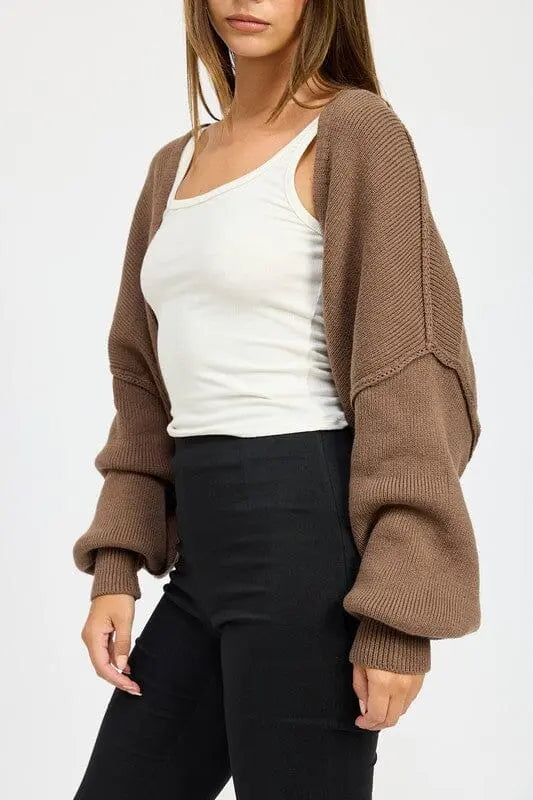 Emory Park Oversized Shrug Cardigan shrug cardigan Emory Park COFFEE S