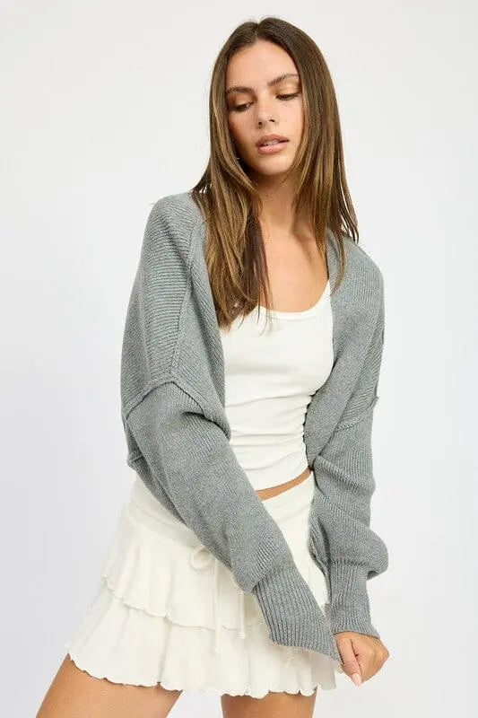 Emory Park Oversized Shrug Cardigan shrug cardigan Emory Park DK GREY S