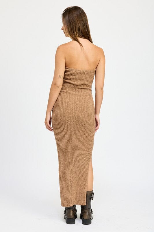 Emory Park Ribbed Tube Dress ribbed maxi Dress Emory Park 