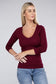 Essential V-Neck Long Sleeve T-Shirt Ambiance Apparel 