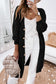 Eyelet Button Down Cardigan EG fashion Black S 