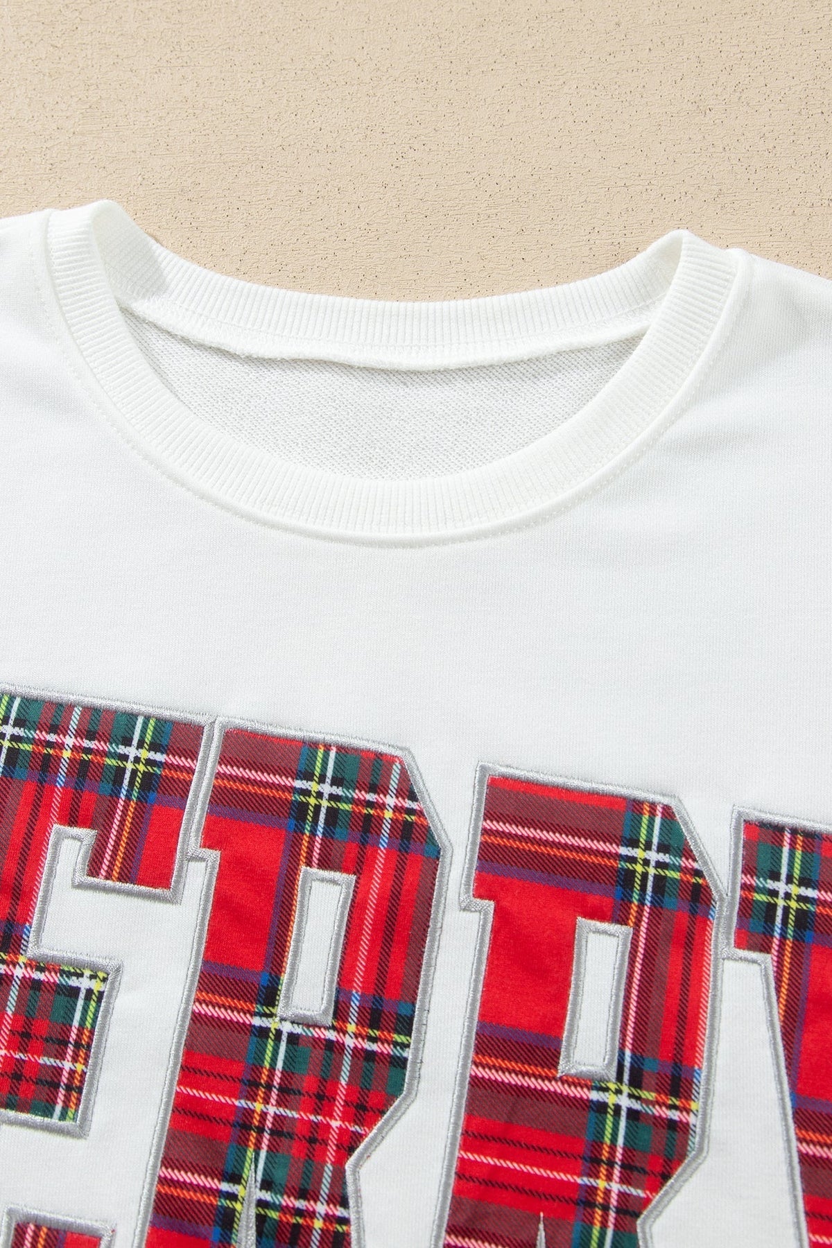 Christmas MERRY Letter Print Top & Shorts Set