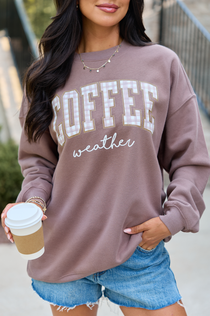 Coffee Weather Mocha Graphic Sweatshirt