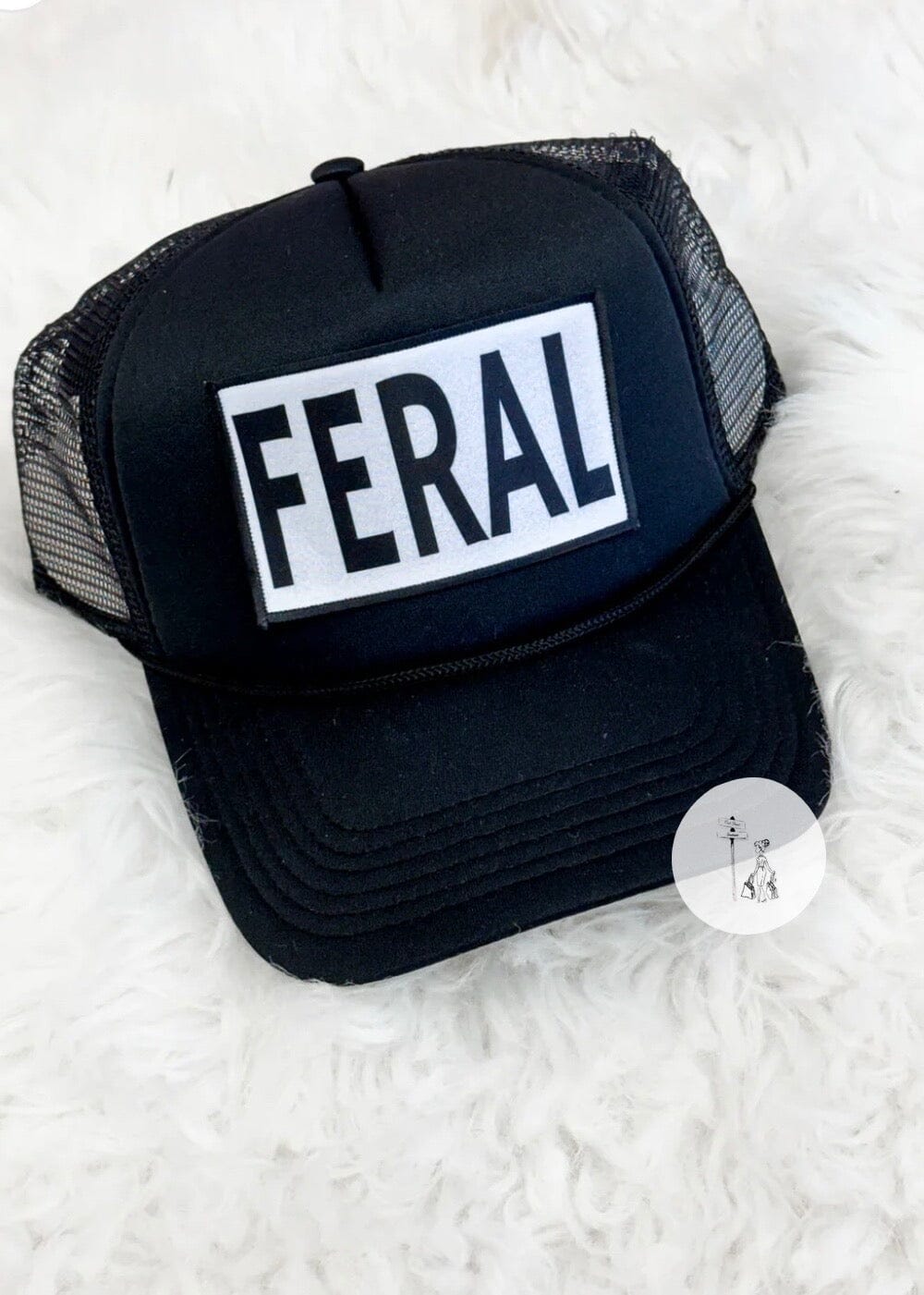 FERAL Trucker Hat feral Trucker Hat Poet Street Boutique 