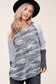 French Terry Camo Mixed Top french terry mixed print top Poet Street 