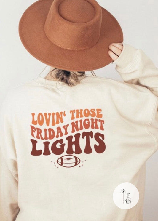 Friday Night Lights Football Front & Back SWT Olive and Ivory Wholesale Dust Small 