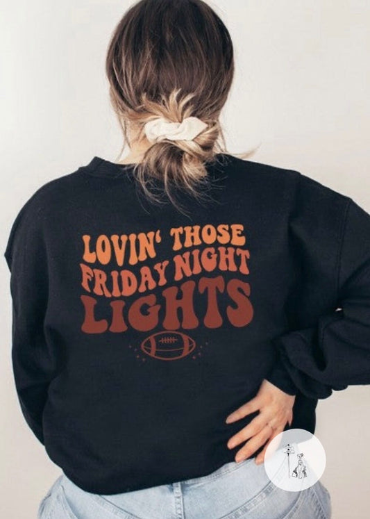 Friday Night Lights Football Front & Back SWT Olive and Ivory Wholesale Midnight Small 