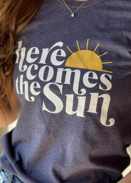 Here Comes The Sun Tee graphic Summer tee Poet Street Boutique 