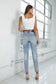 HIGH RISE GIRLFRINED JEANS LIGHT WASH Insane Gene 