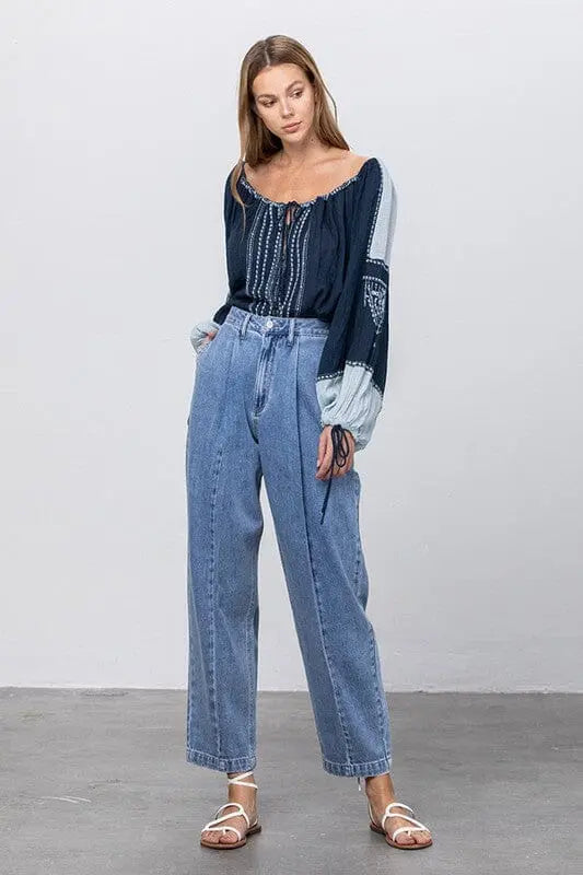 HIGH WAIST SLOUCHY JEANS Insane Gene MEDIUM 1