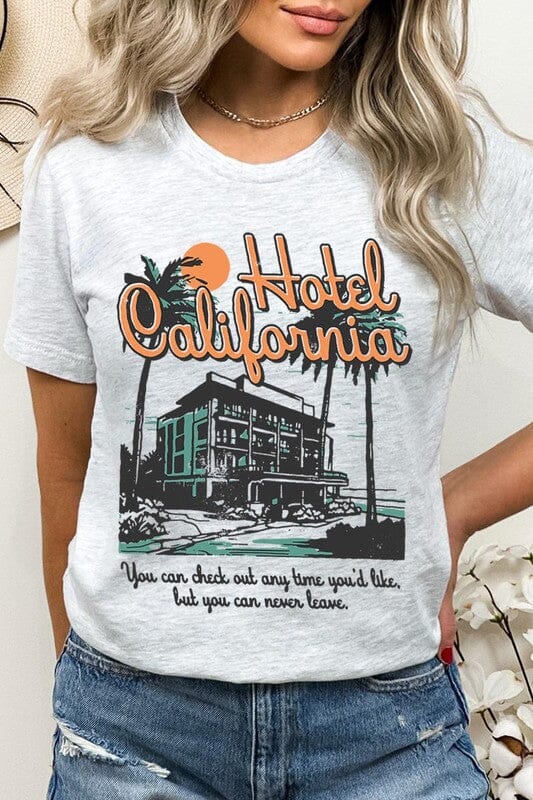 Hotel California Beach Summer Graphic T Shirts Color Bear ASH S 