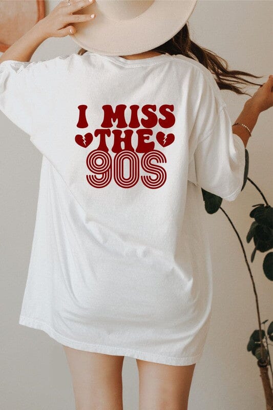 I Miss The 90s Softstyle Tee 90's graphic tee Poet Street Boutique White XS 