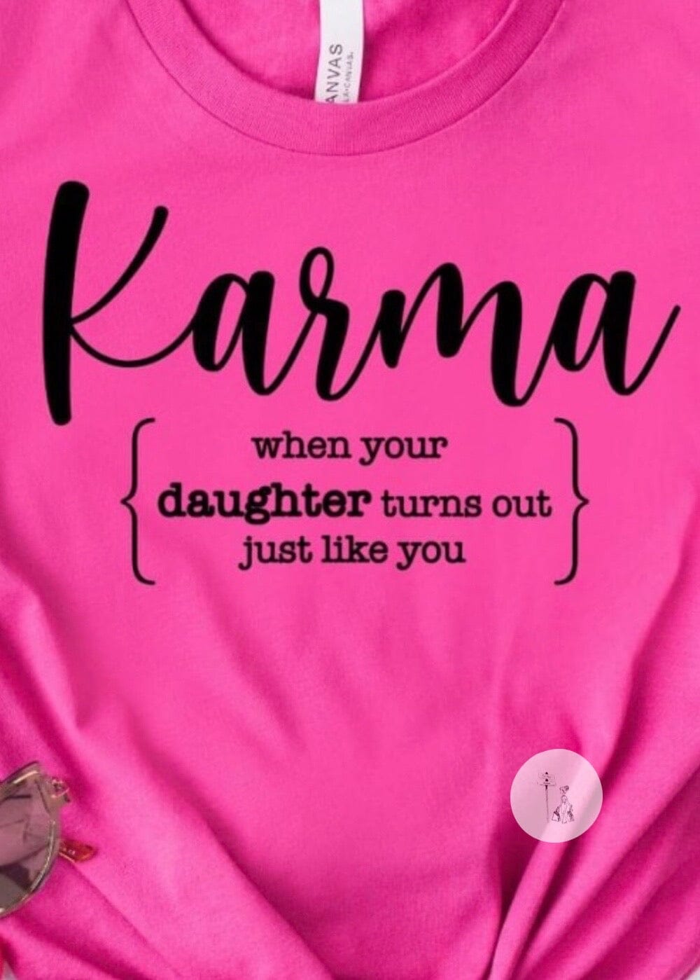Karma Daughter Graphic Tee graphic tee Poet Street Boutique 