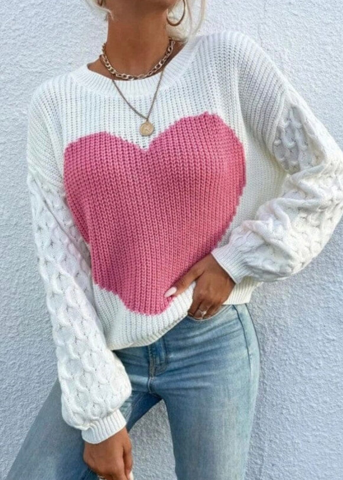 Large Heart Sweater Large heart sweater Miss Sparkling 