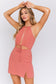 Le Lis Halter Neck Open Front Dress halter front cut outdress LE LIS 